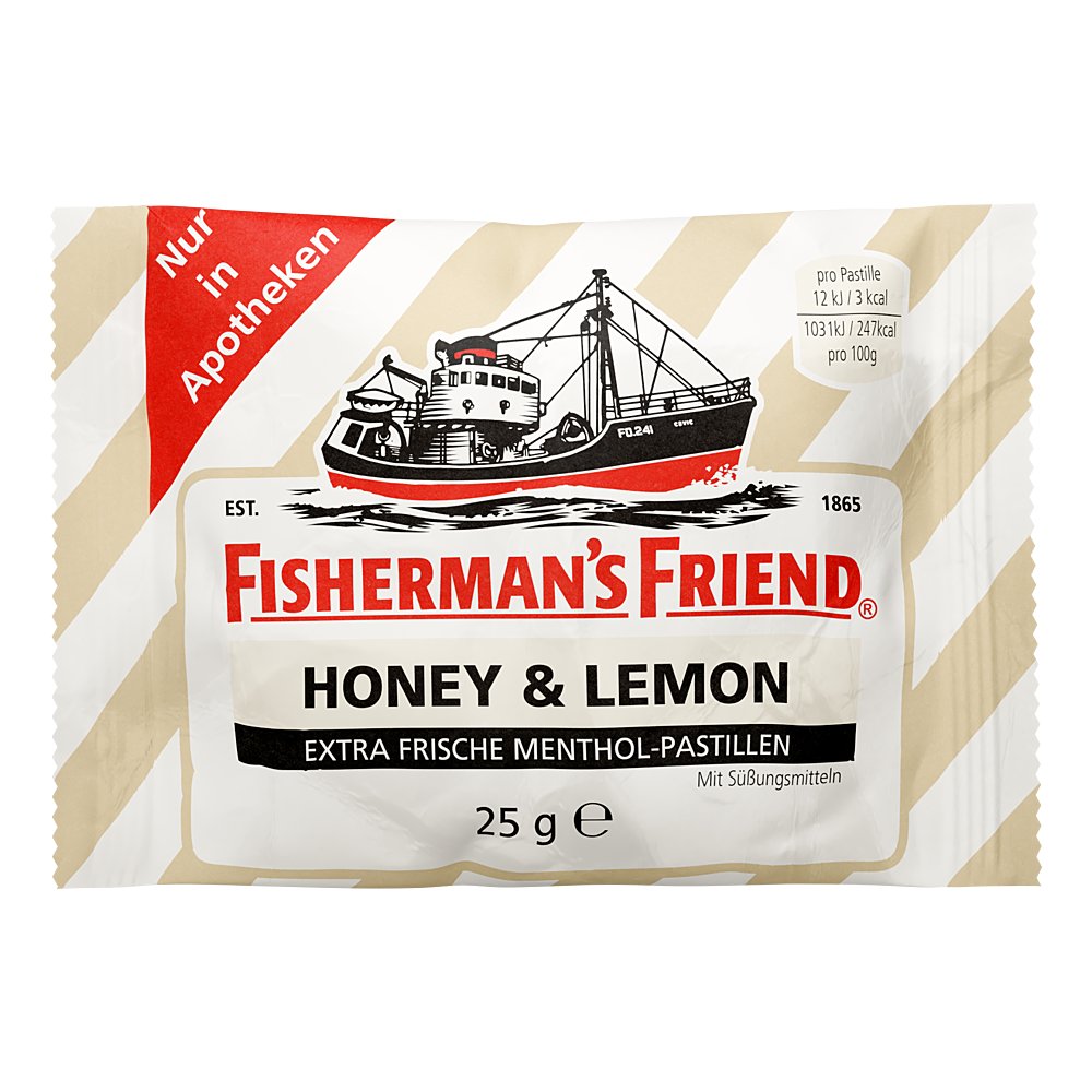FISHERMANS FRIEND Honey & Lemon ohne Zucker Pasti.