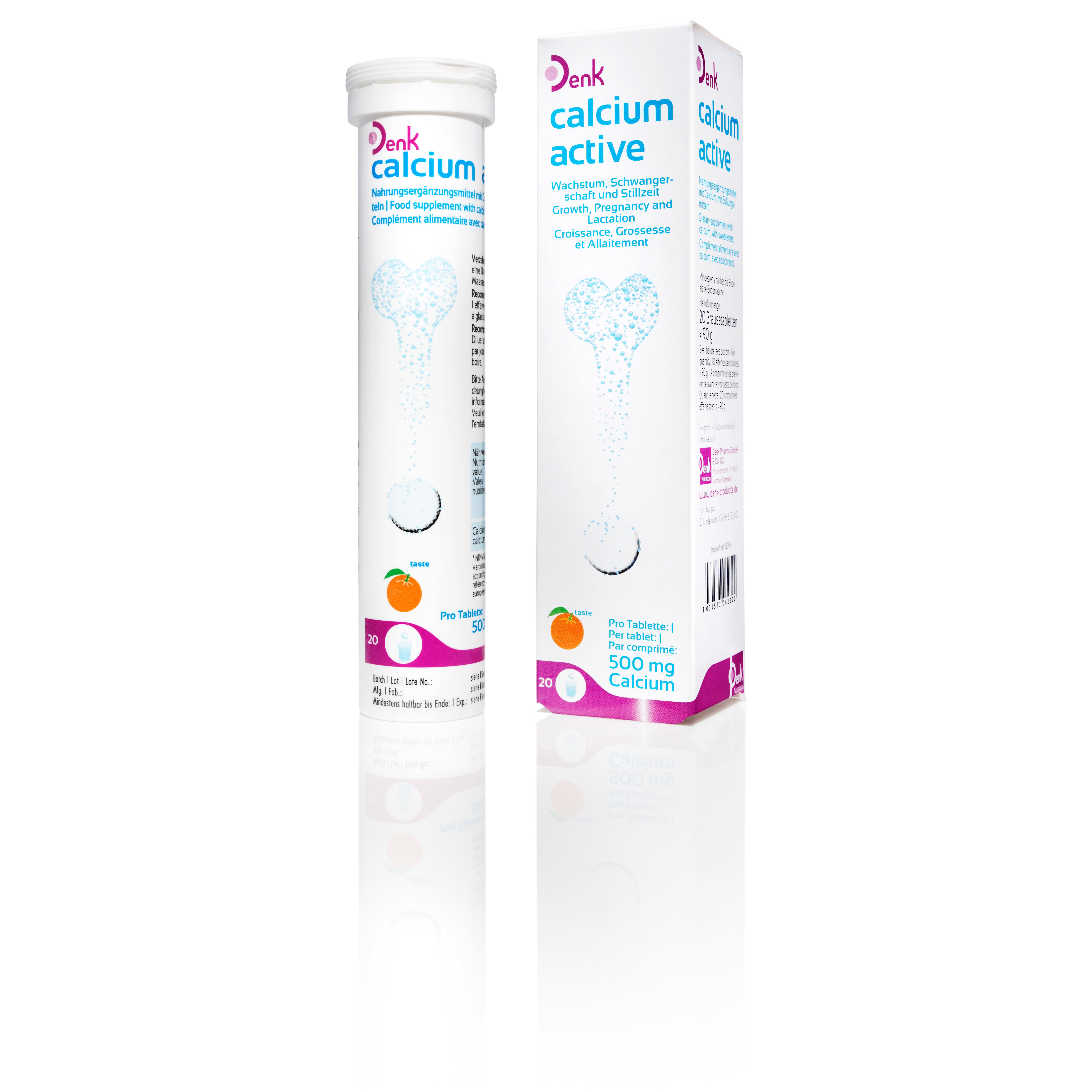 CALCIUM ACTIVE Denk 500 mg Brausetabletten