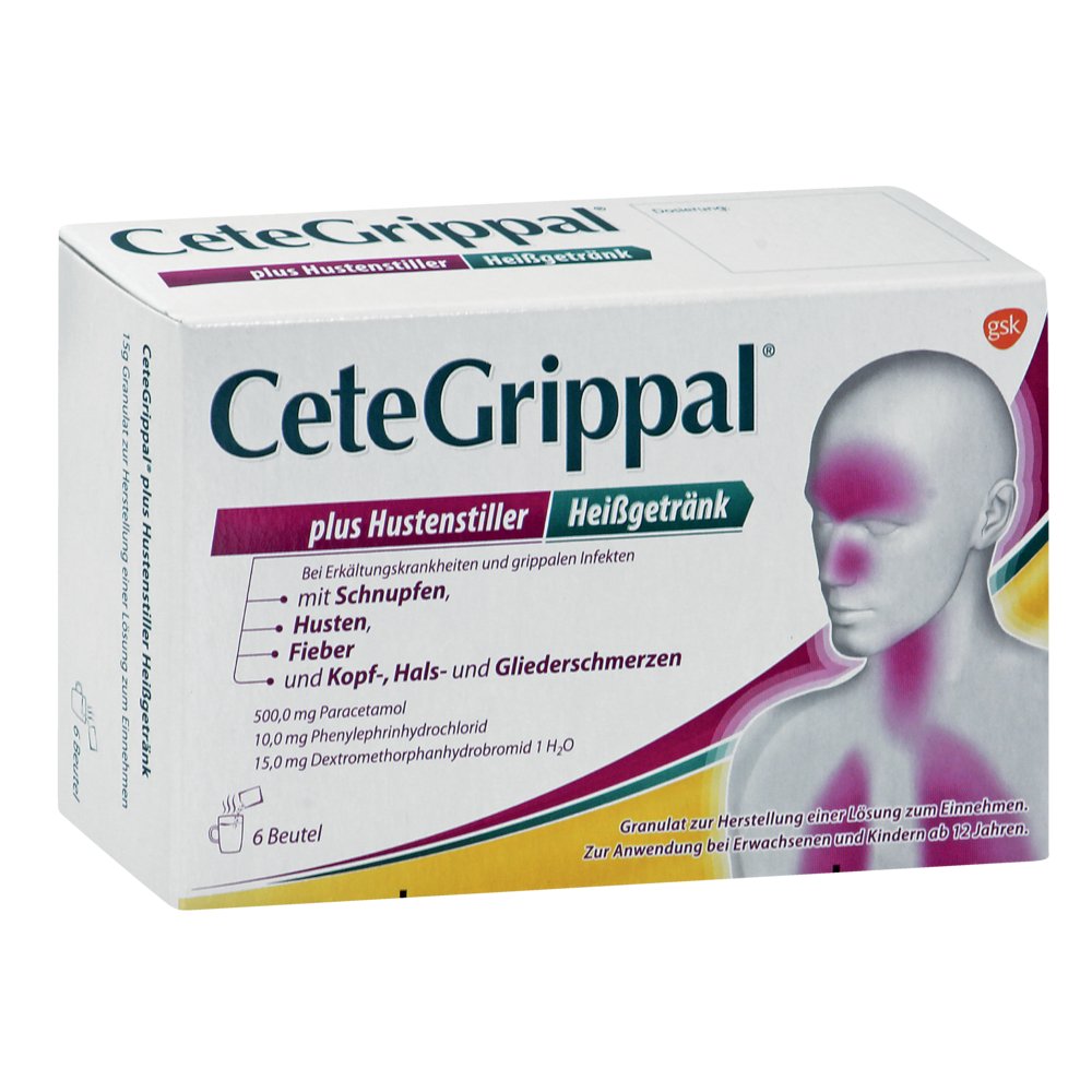 CETEGRIPPAL plus Hustenstiller Heißgetränk Gran.