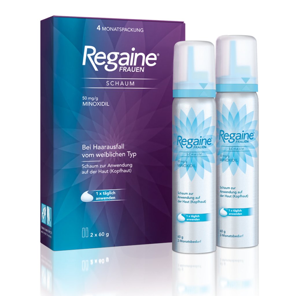 REGAINE® Frauen Schaum (4 Monats Packung) bei erblich bedingtem Haarausfall