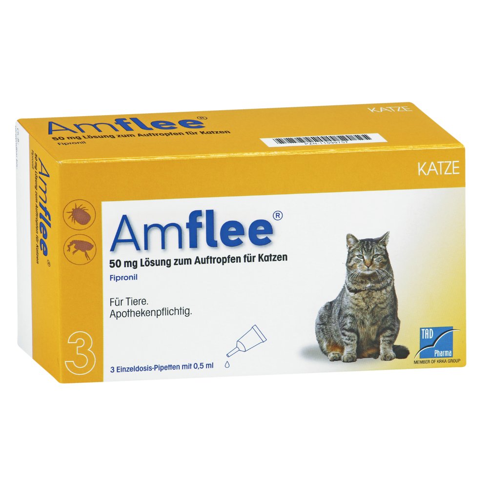 AMFLEE 50 mg Spot-on Lösung z.Auftropfen f.Katzen
