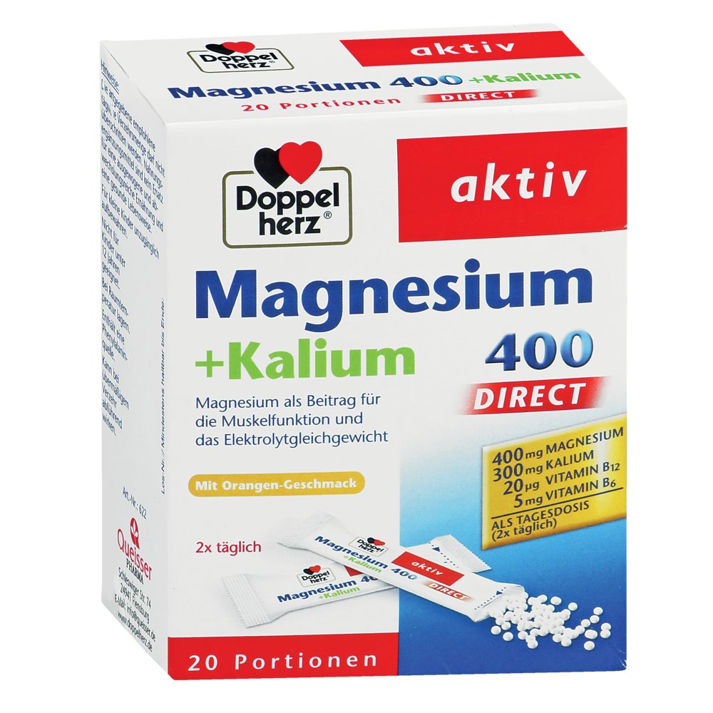 DOPPELHERZ Magnesium+Kalium DIRECT Portionsbeutel