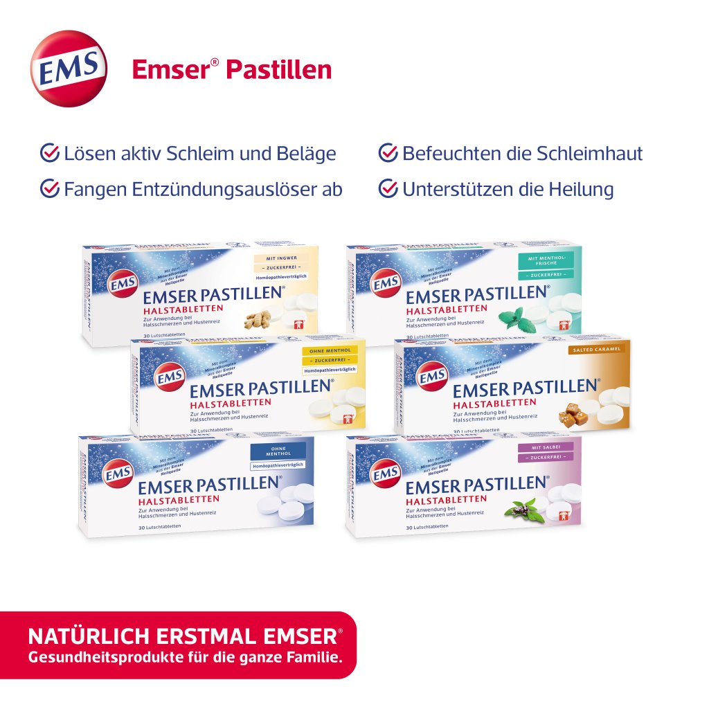 EMSER Pastillen mit Mentholfrische zuckerfrei