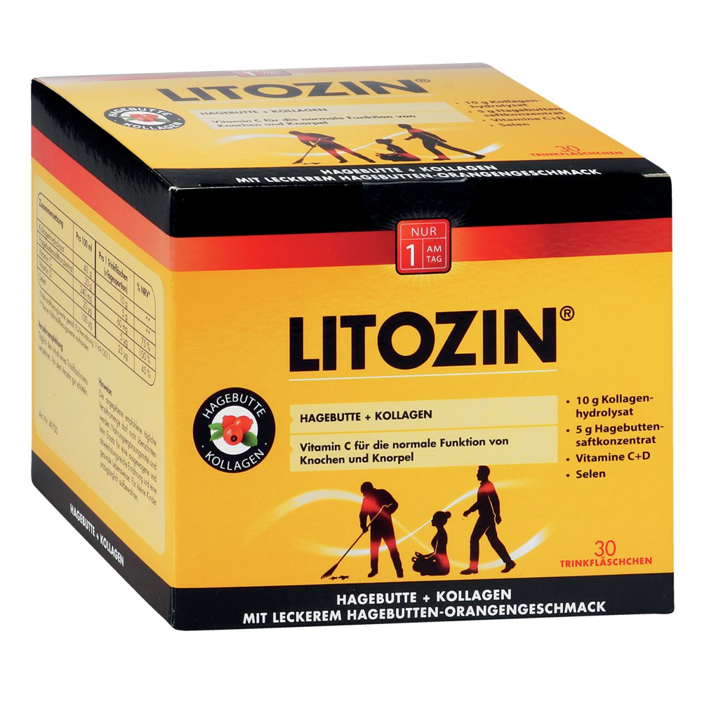 LITOZIN Hagebutte+Kollagen Trinkfläschchen