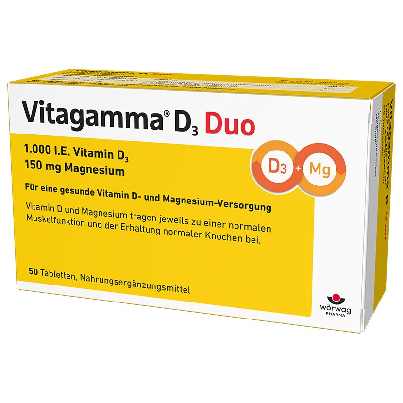 VITAGAMMA D3 Duo 1.000 I.E Vit.D3 150mg Magnes.NEM