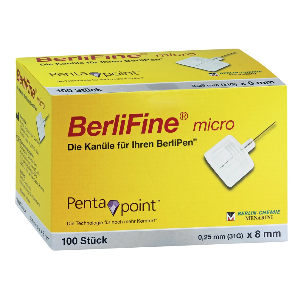 BERLIFINE micro Kanülen 0,25x8 mm
