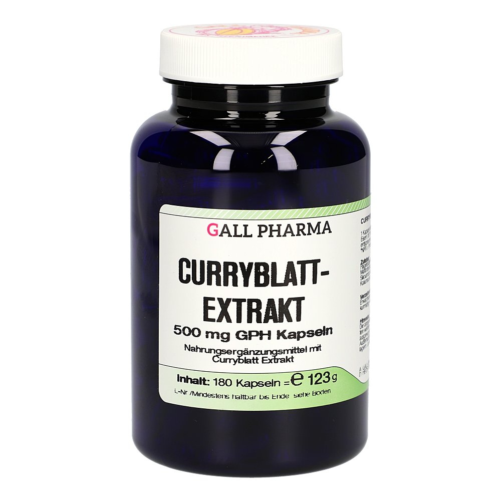 CURRYBLATTEXTRAKT 500 mg GPH Kapseln