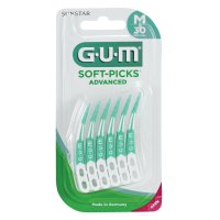 GUM Soft-Picks Advanced regular+Reise-Etui
