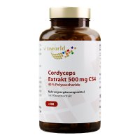 CORDYCEPS EXTRAKT 500 mg CS4 40% Polysacchar.Kaps.