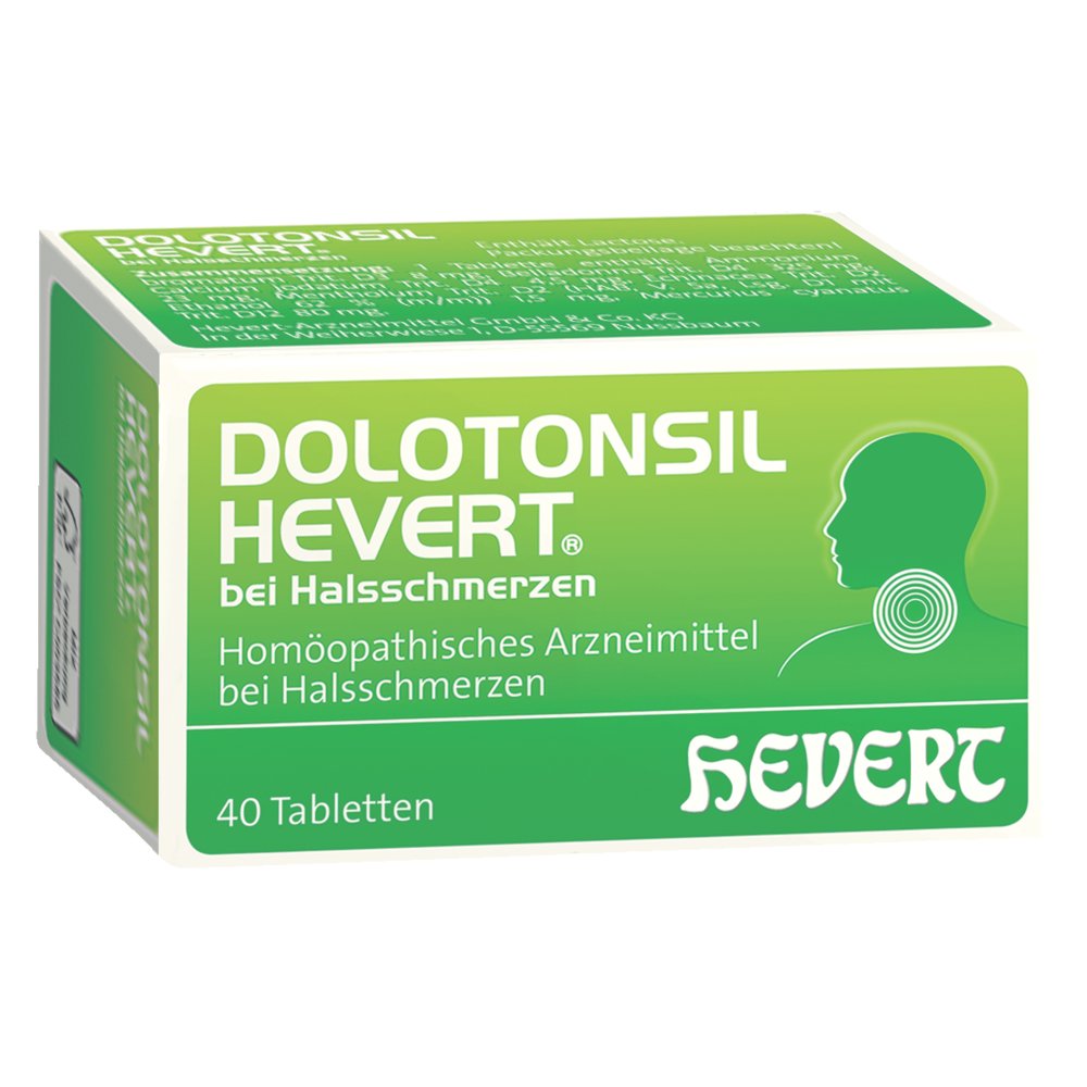 DOLOTONSIL Hevert bei Halsschmerzen Tabletten