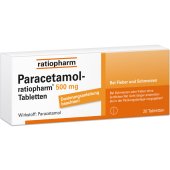 Paracetamol ratiopharm 500 mg Tabletten bei Schmerzen & Fieber
