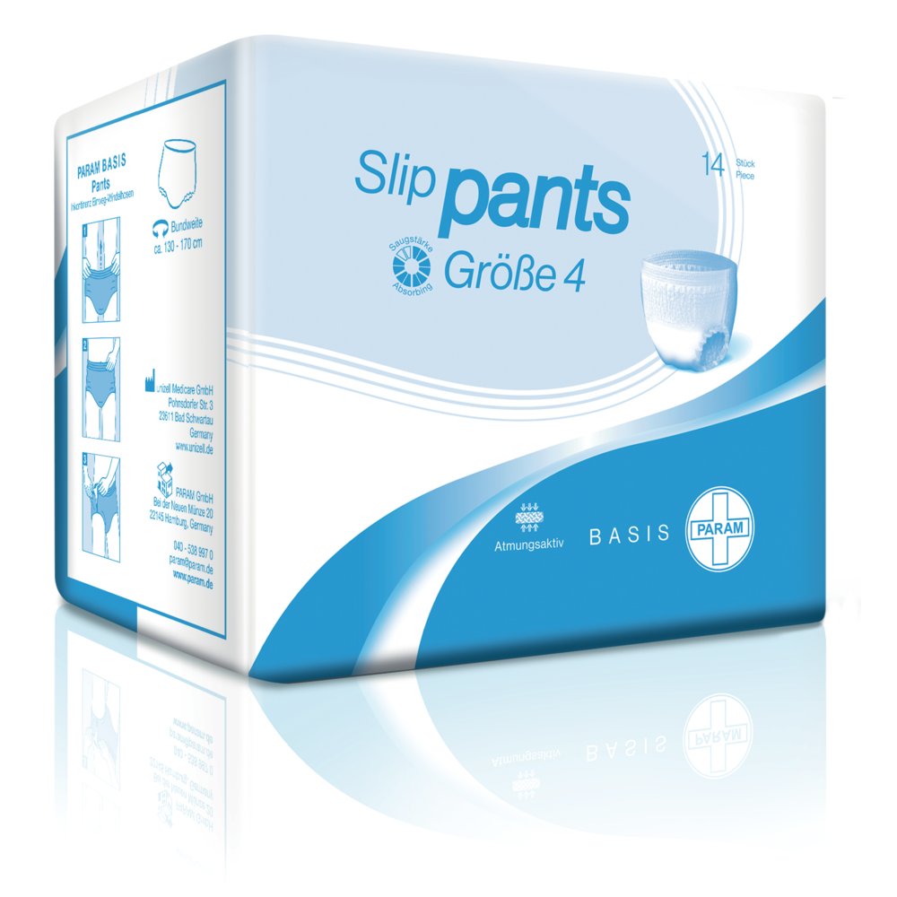 PARAM BASIS Slip-Pants, Größe 4, Bundweite: 130 - 170 cm, 14 Stück