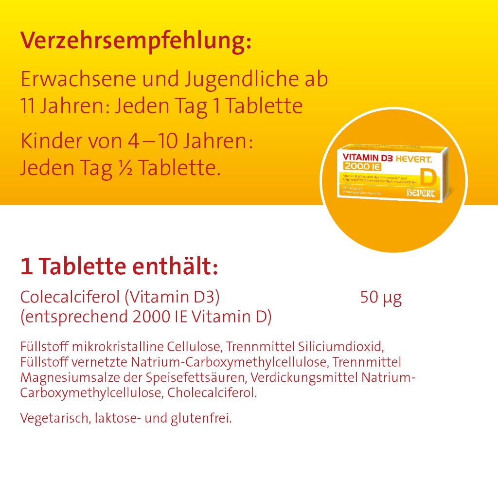 Vitamin D3 Hevert 2000 IE