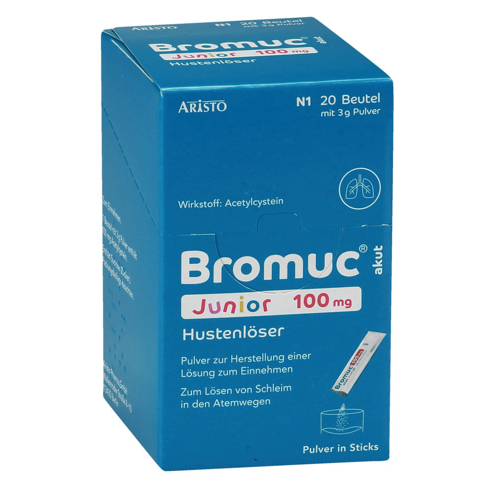BROMUC akut Junior 100 mg Hustenlöser P.H.e.L.z.E.