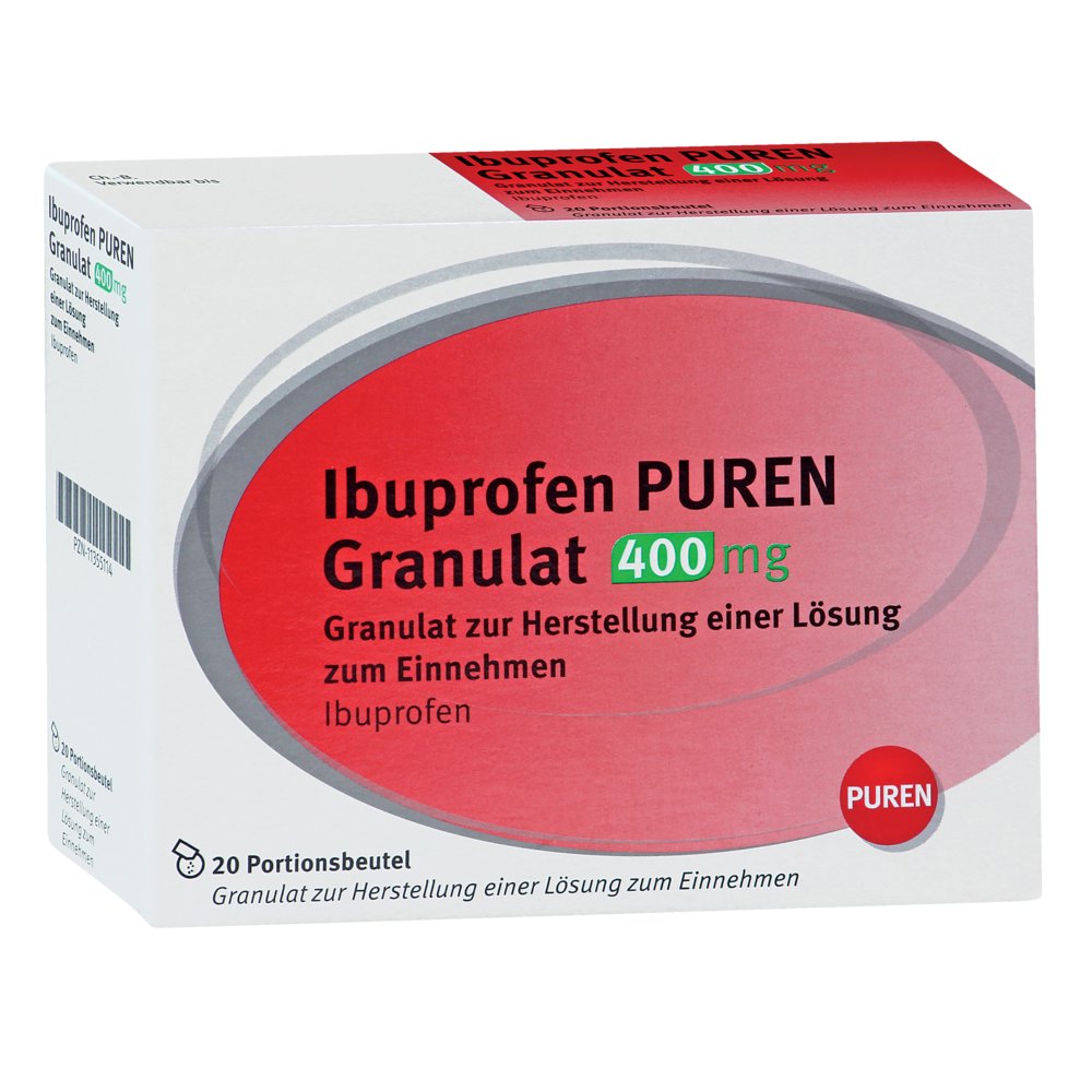 IBUPROFEN PUREN Granulat 400 mg z.Her.e.Lsg.z.Ein.
