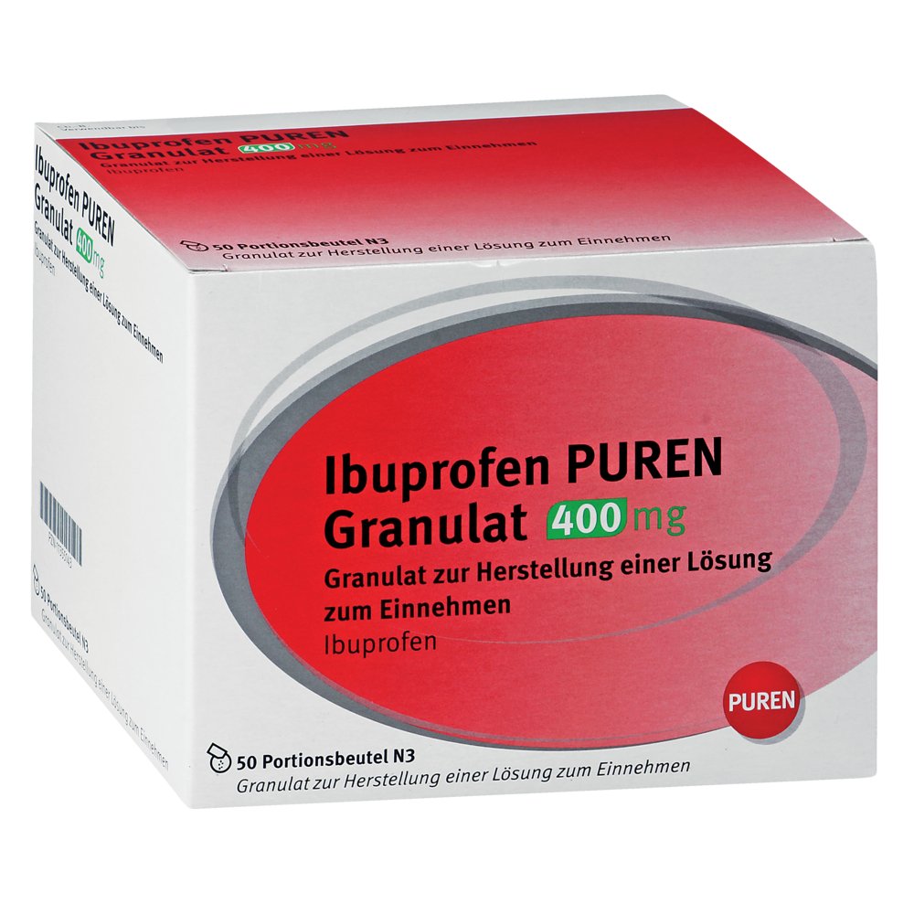 IBUPROFEN PUREN Granulat 400 mg z.Her.e.Lsg.z.Ein.