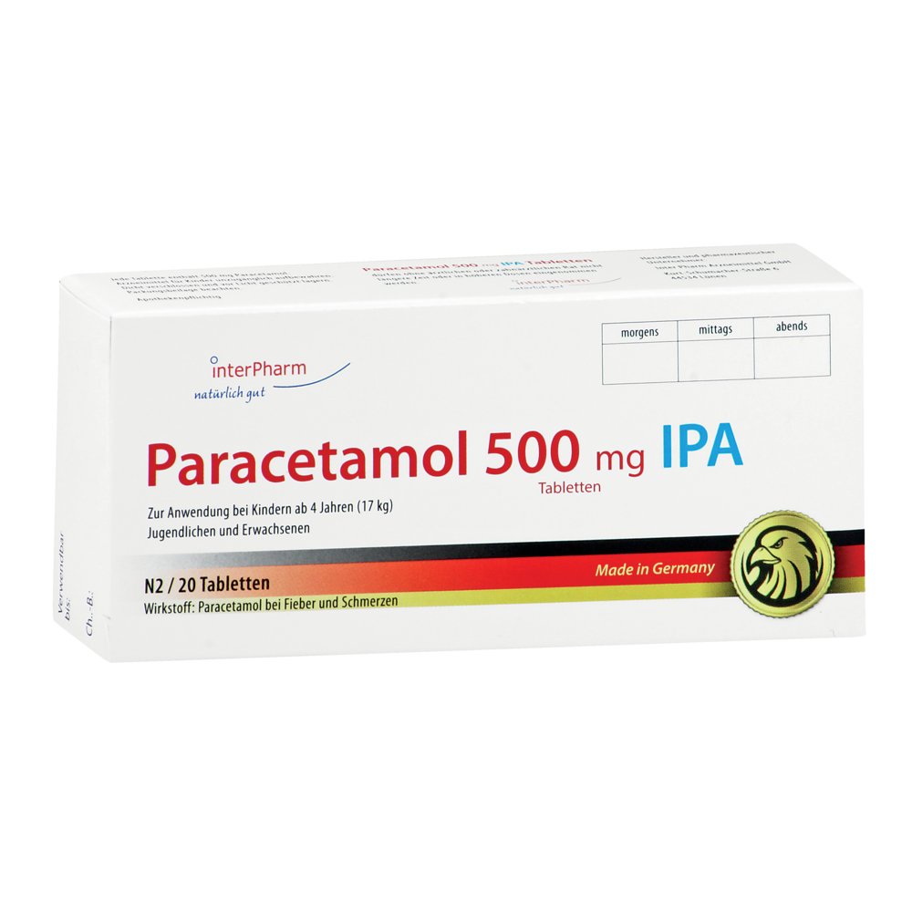 PARACETAMOL 500 mg IPA Tabletten