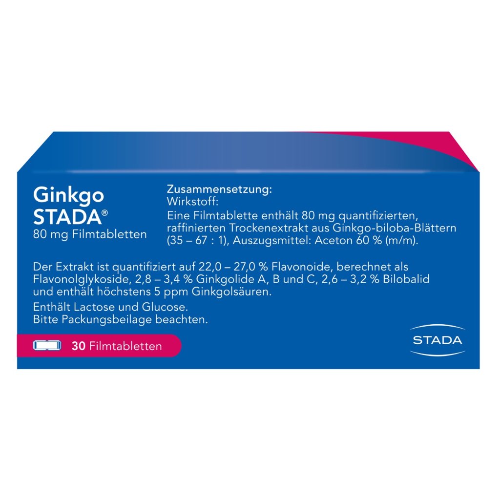 GINKGO STADA 80 mg Filmtabletten