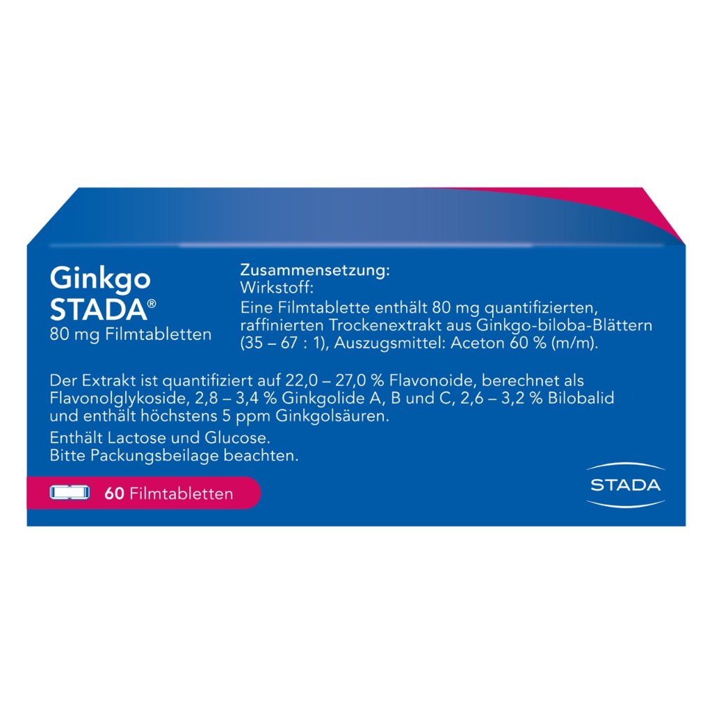 GINKGO STADA 80 mg Filmtabletten