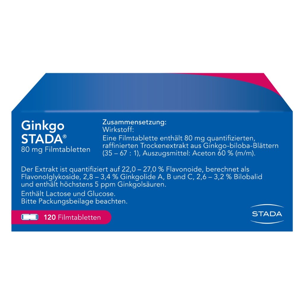 GINKGO STADA 80 mg Filmtabletten
