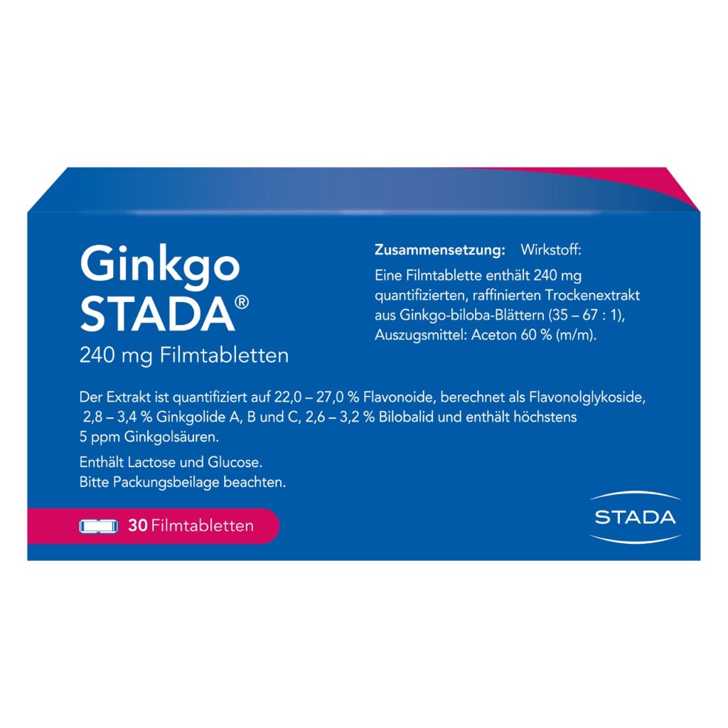 GINKGO STADA 240 mg Filmtabletten