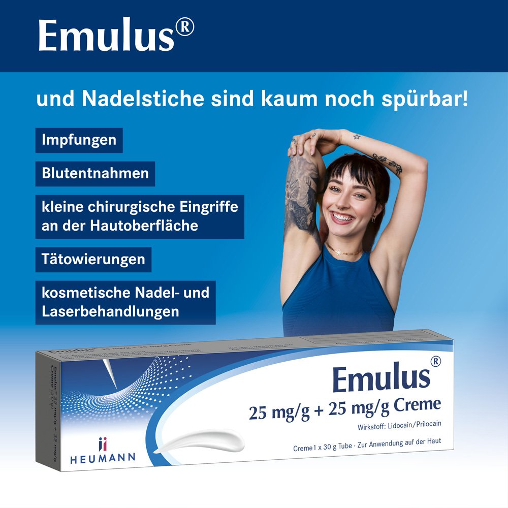 EMULUS 25 mg/g + 25 mg/g Creme