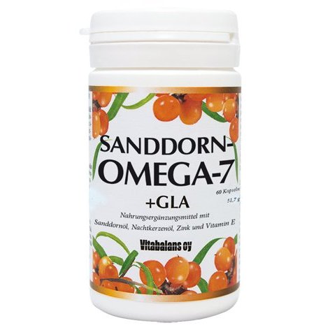 Sanddorn Omega 7 + GLA – wertvolle Fettsäuren, Zink & Vit. E