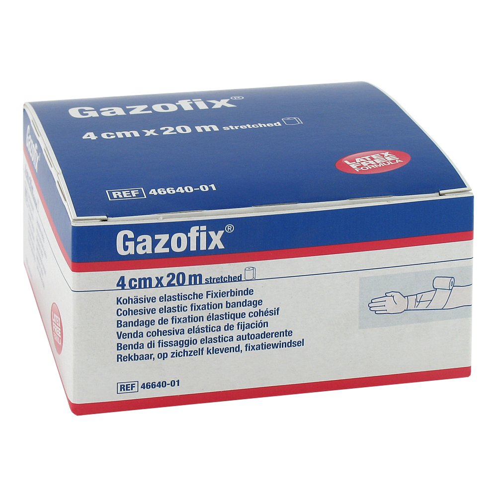 GAZOFIX Fixierbinde kohäsiv 4 cmx20 m