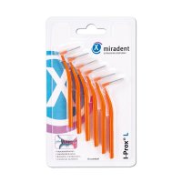 MIRADENT Interdentalbürste I-Prox L 0,8 mm orange