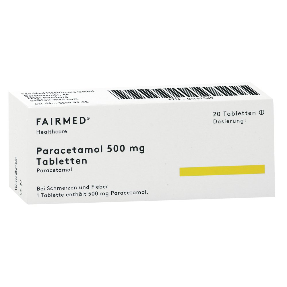 PARACETAMOL 500 Fair Med Tabletten