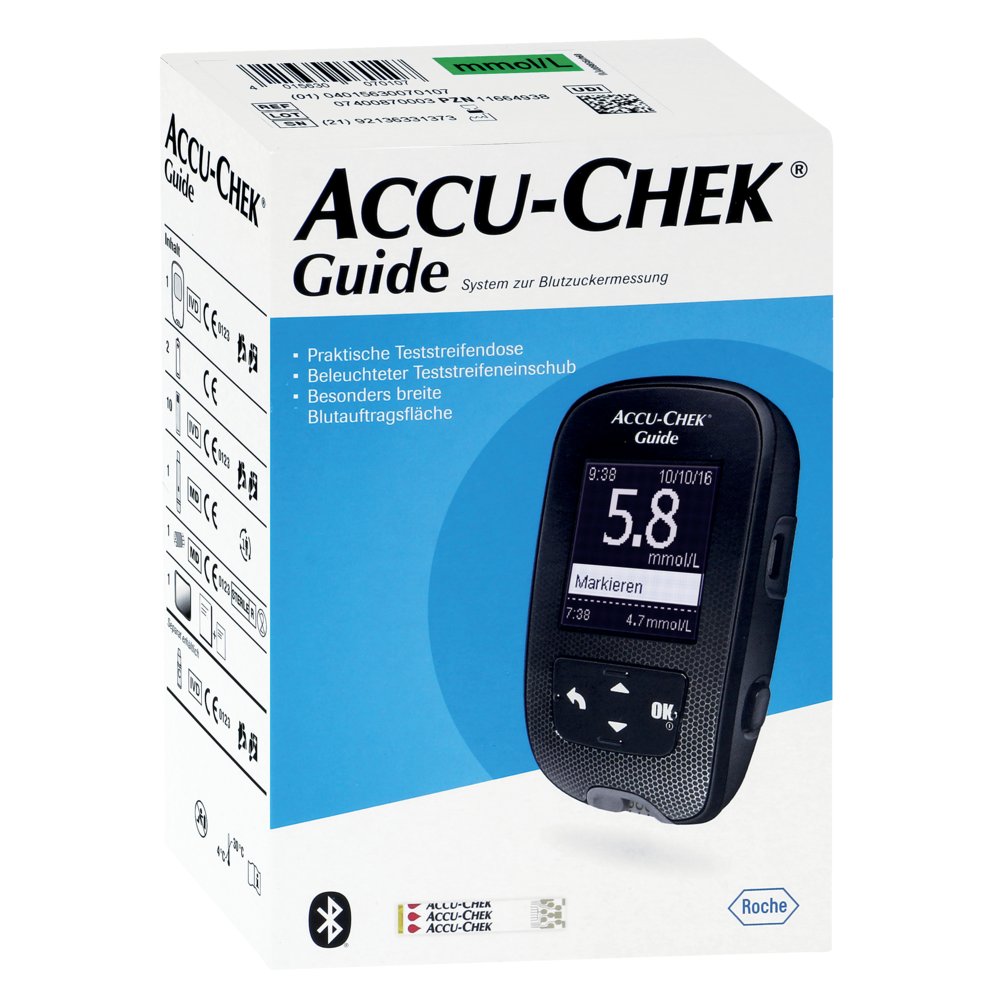 ACCU-CHEK Guide Blutzuckermessgerät Set mmol/l