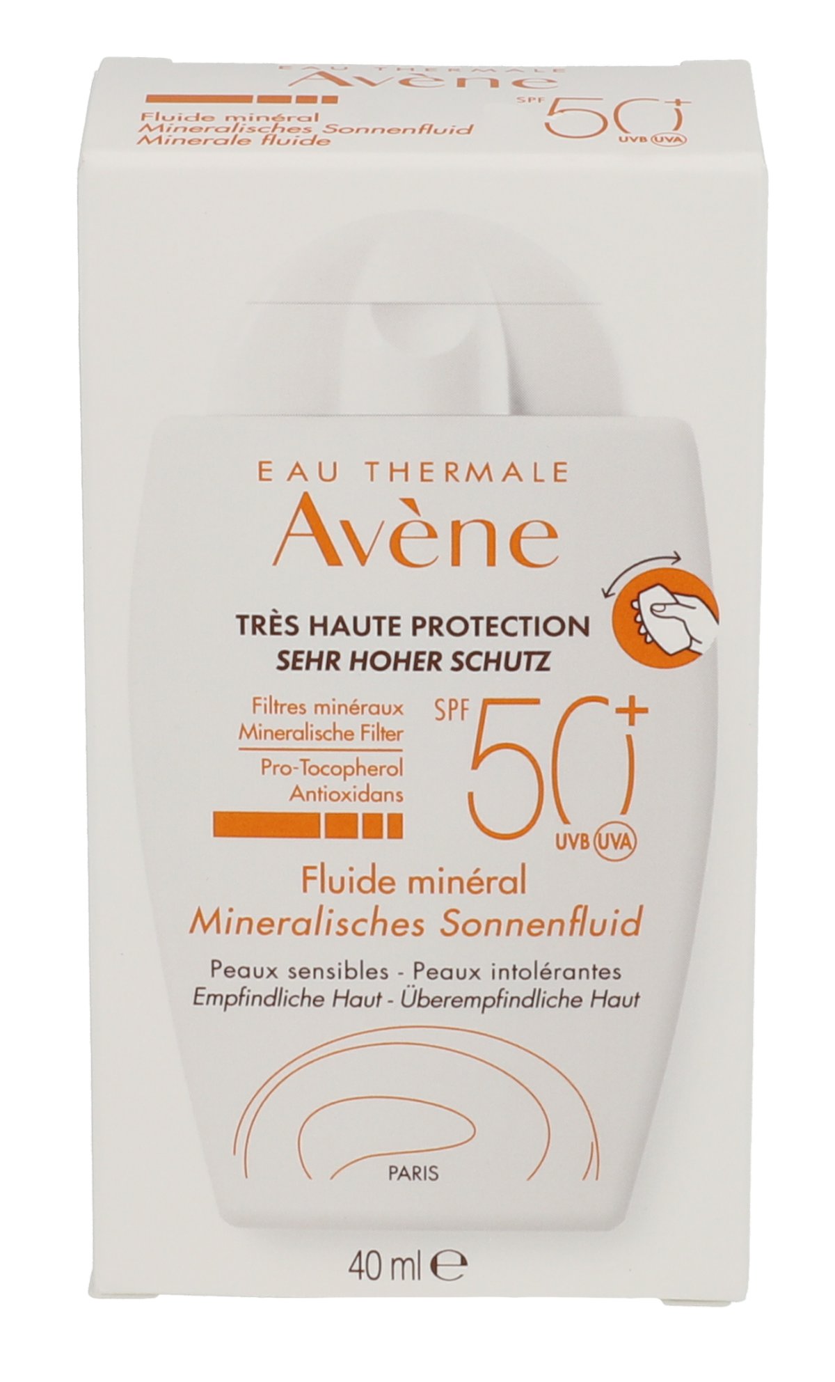 AVENE Mineralisches Sonnenfluid SPF 50+ ungetönt