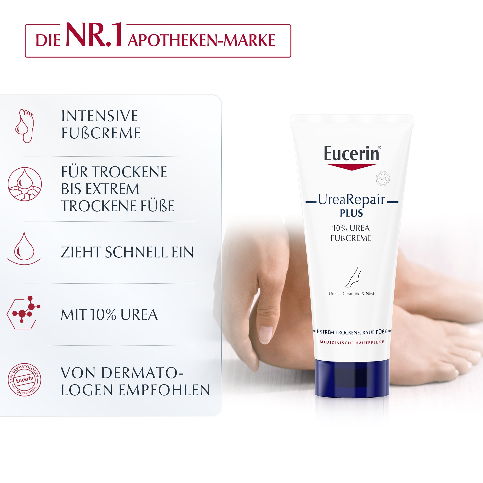 EUCERIN UreaRepair PLUS Fußcreme 10%