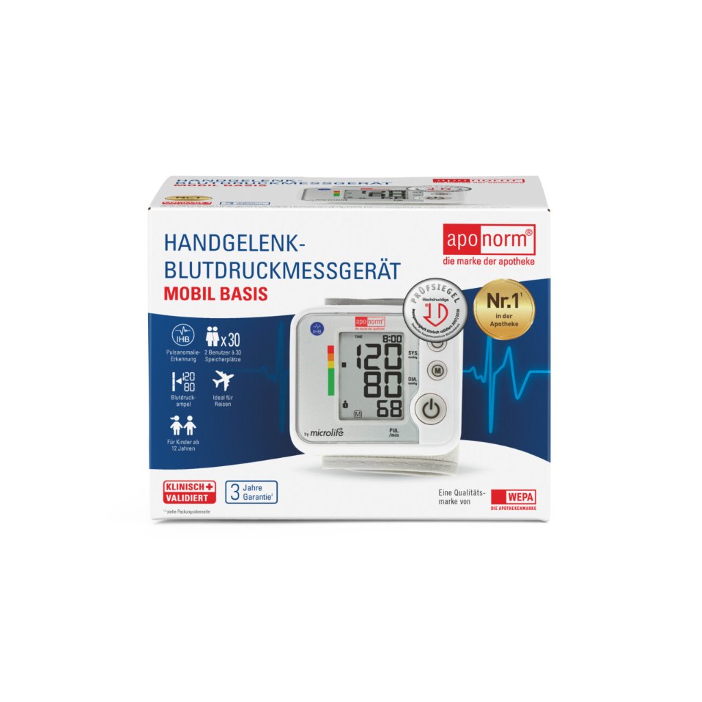 aponorm®  Mobil Basis Handgelenk-Blutdruckmessgerät