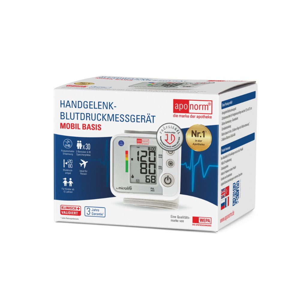 aponorm®  Mobil Basis Handgelenk-Blutdruckmessgerät