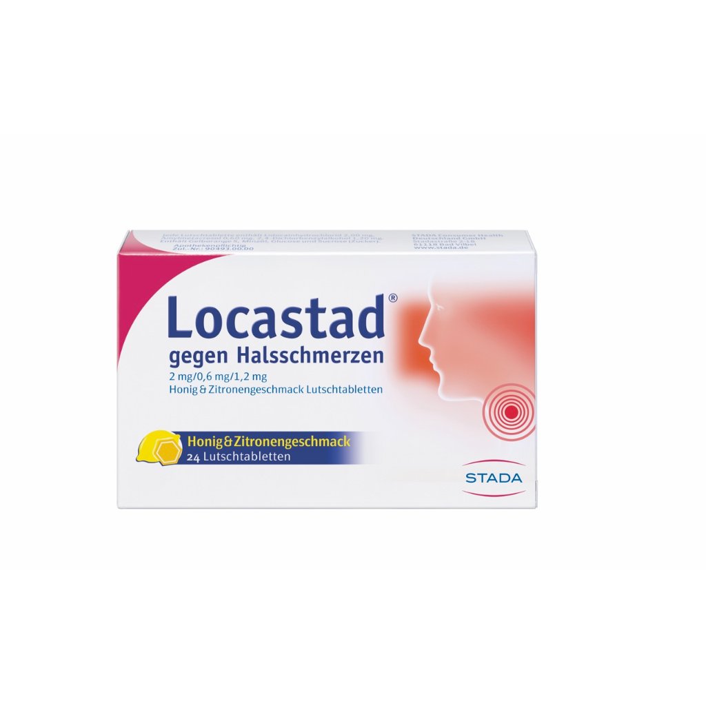 LOCASTAD gegen Halsschmerzen Honig-Zitrone Lut.-T.