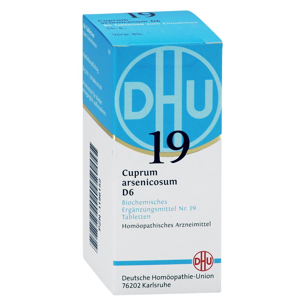 BIOCHEMIE DHU 19 Cuprum arsenicosum D 6 Tabletten