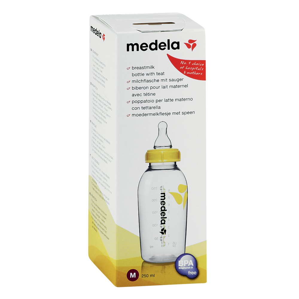 MEDELA Milchflasche 250 ml m.Sauger Gr.M