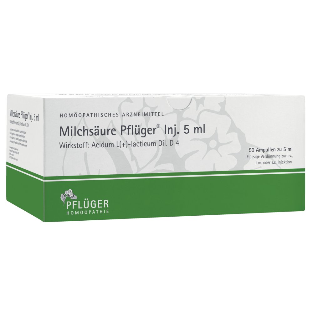 MILCHSÄURE Pflüger Injektionslösung 5 ml