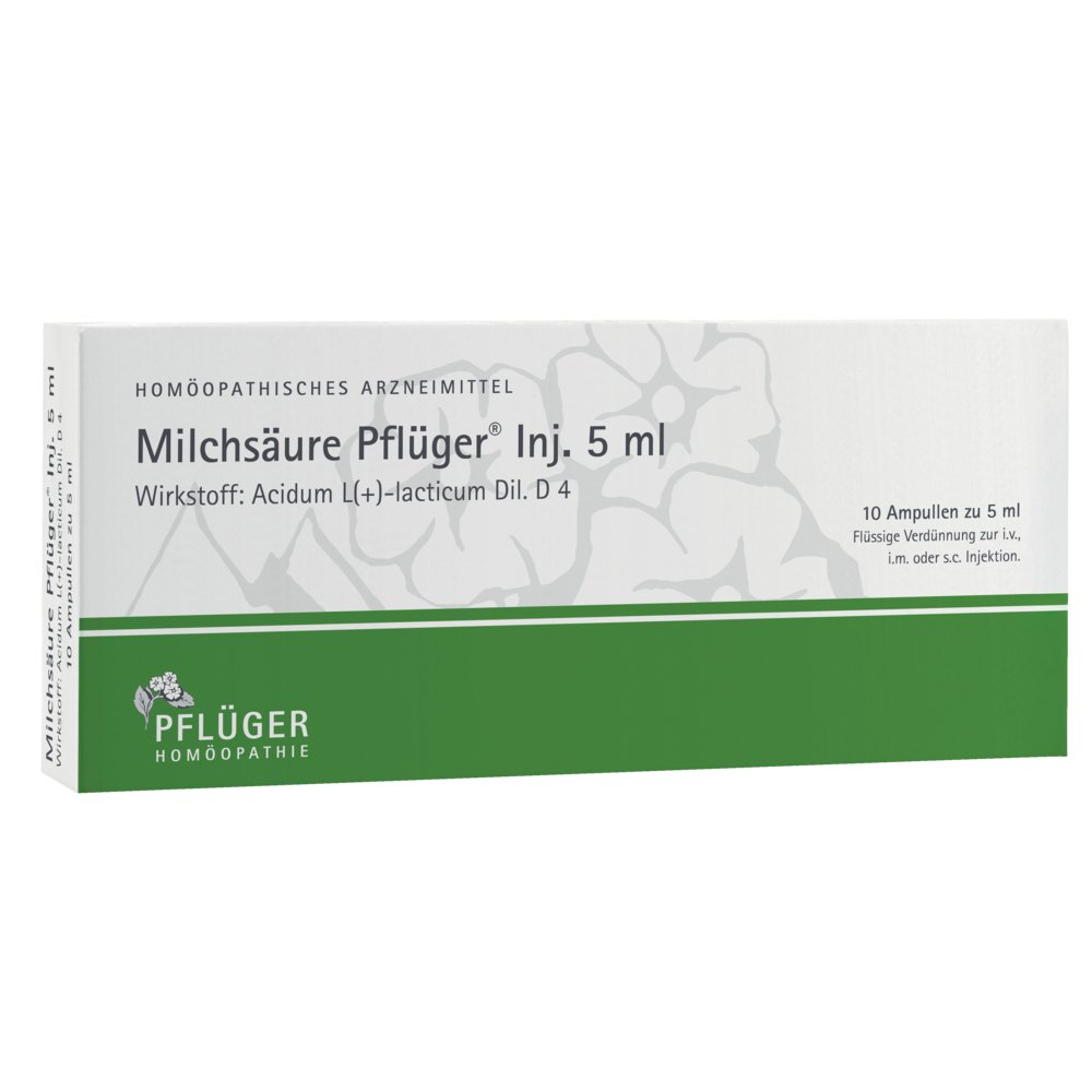 MILCHSÄURE Pflüger Injektionslösung 5 ml