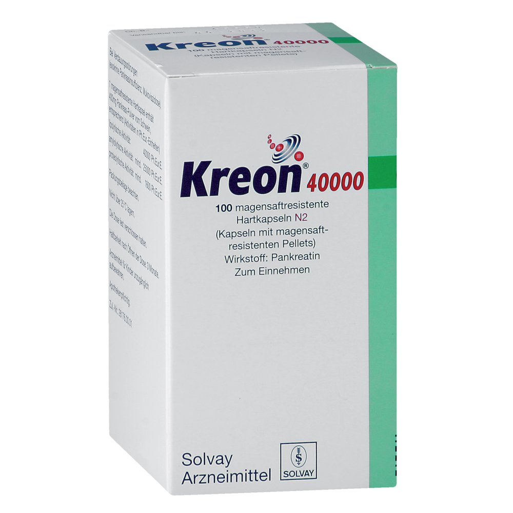 KREON 40.000 Hartkps.m.magensaftr.überz.Pellets