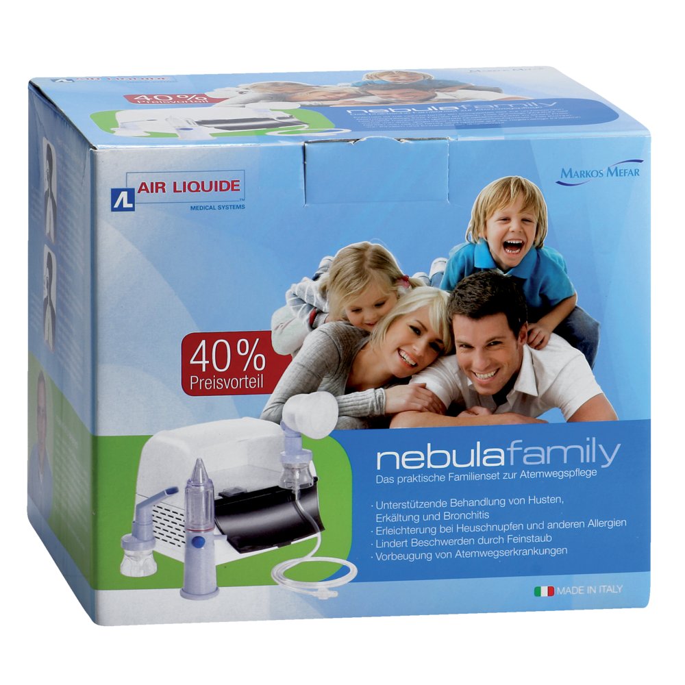 NEBULAFAMILY Inhalation Geräte Set f.d.Familie