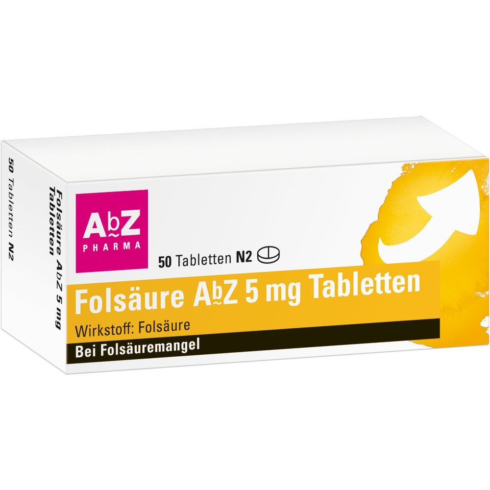 FOLSÄURE AbZ 5 mg Tabletten