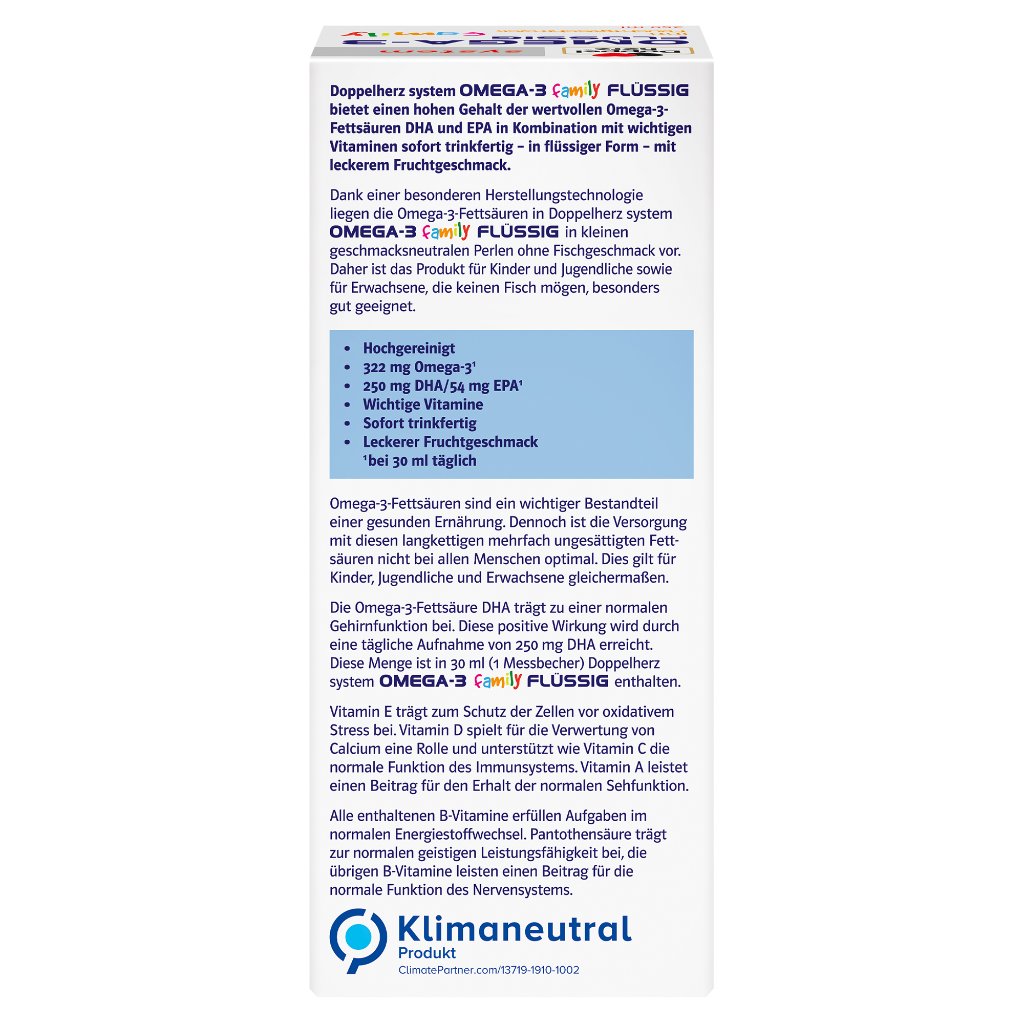 Doppelherz system Omega-3 family flüssig