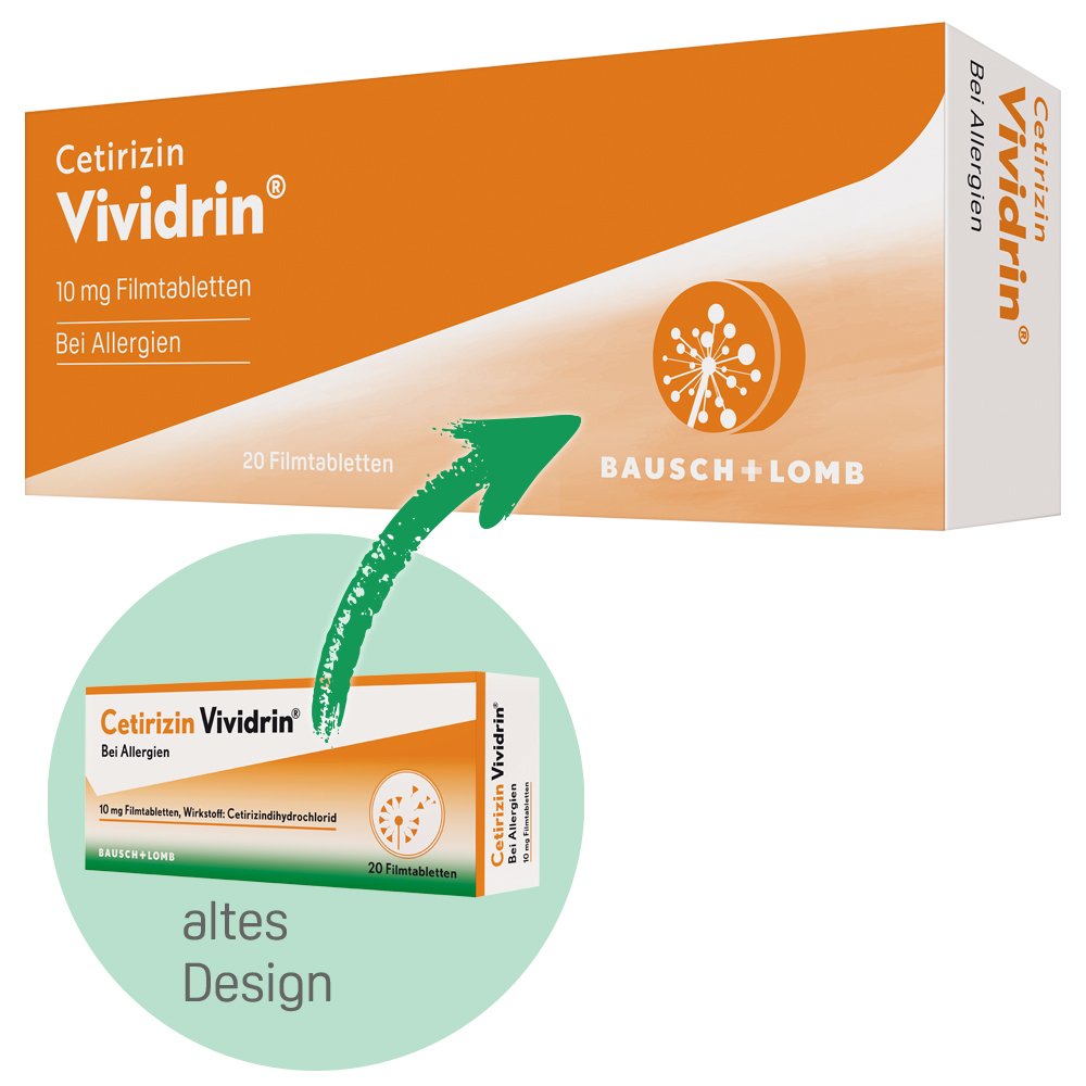 CETIRIZIN Vividrin 10 mg Filmtabletten