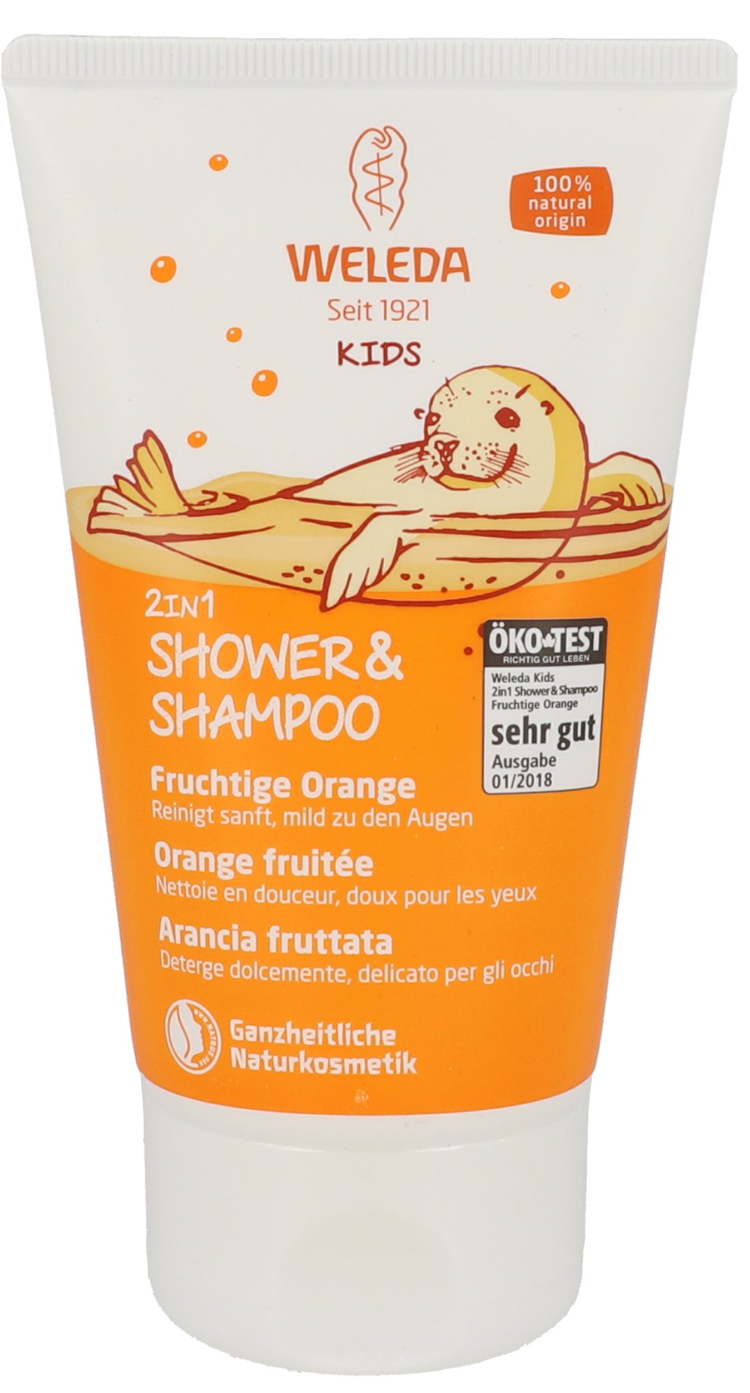 WELEDA Kids 2in1 Shower & Shampoo fruchtige Orange