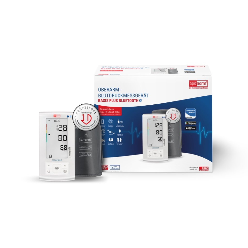 aponorm® Basis Plus Bluetooth® Oberarm-Blutdruckmessgerät