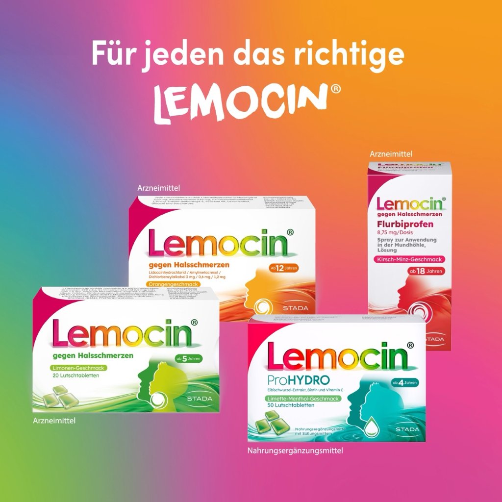 LEMOCIN gegen Halsschmerzen Lutschtabletten