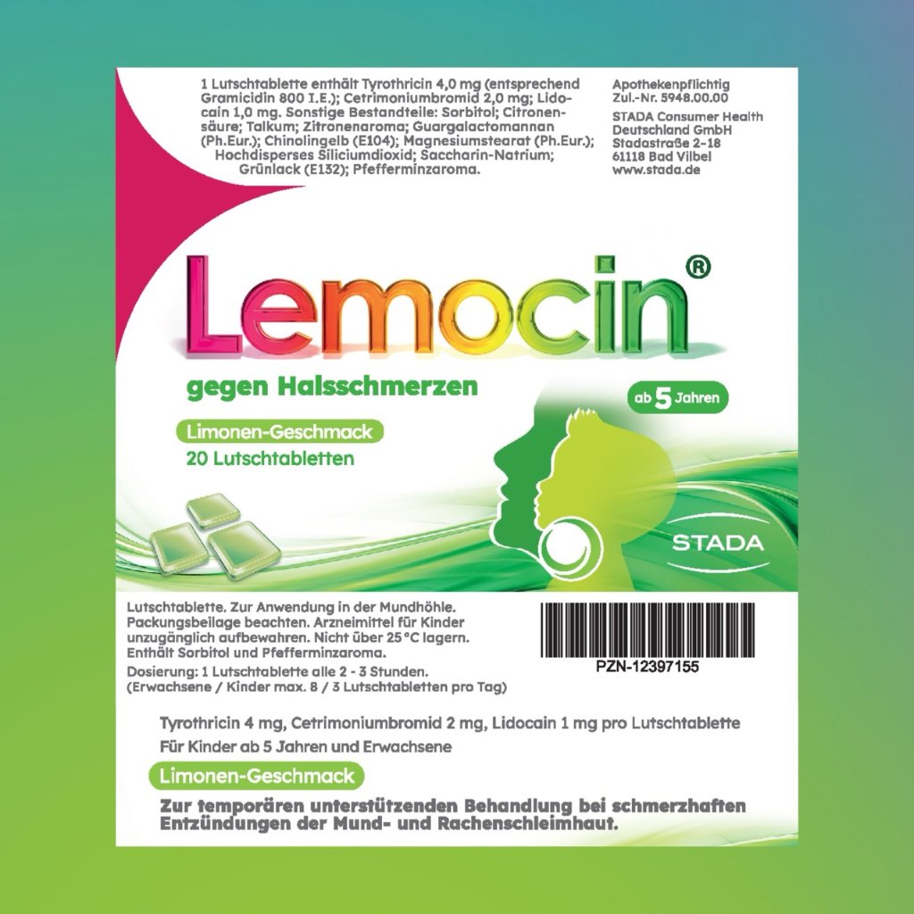 LEMOCIN gegen Halsschmerzen Lutschtabletten