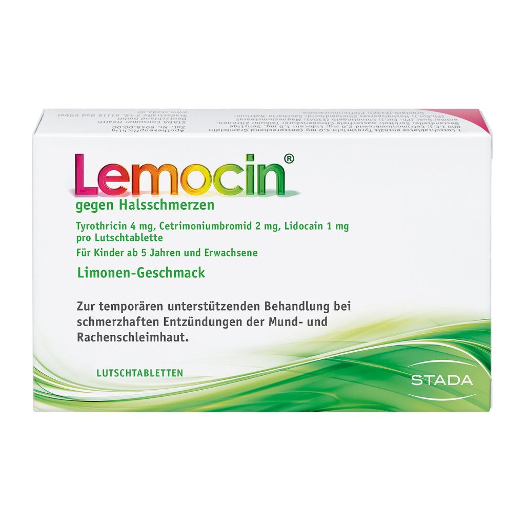 LEMOCIN gegen Halsschmerzen Lutschtabletten
